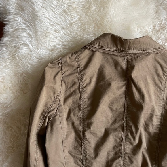 Ann Taylor LOFT Utility Jacket Frayed Hem 8P - Picture 8 of 9